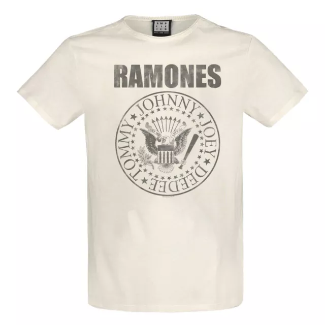 Amplified The Ramones Classic Seal Cream T-Shirt