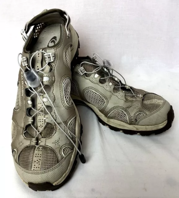Salomon Techamphibian Contragrip Water Hiking Trail Shoes Tan Women's Sz 11