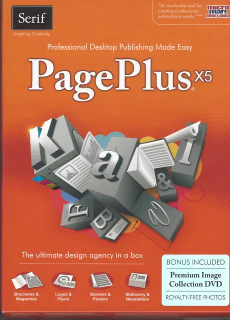 Serif Page Plus X5_Desktop Publishing Software_New Open Box