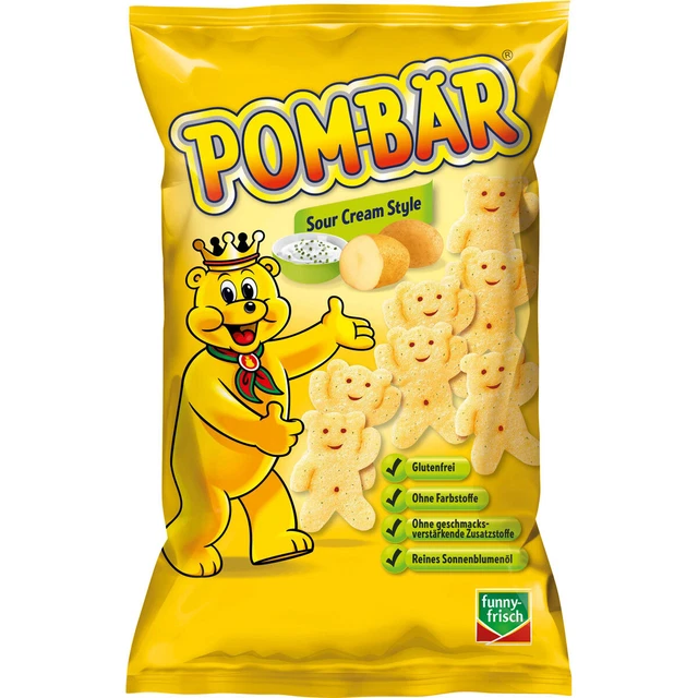 Pom Ours Sour Crème Style Croustillant Doux Kartoffelsnacks