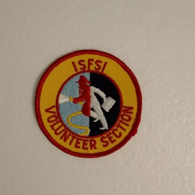 ISFSI Volunteer Section Emblem Patch,  Fire And EMT