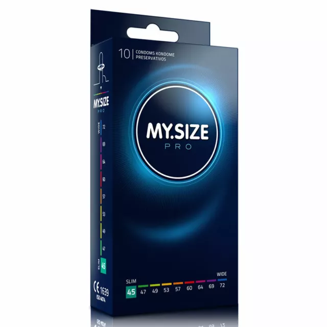 My Size PRO Condoms 45 MM Largeur Petit Transparent Étroit Fermer Sensation Snug