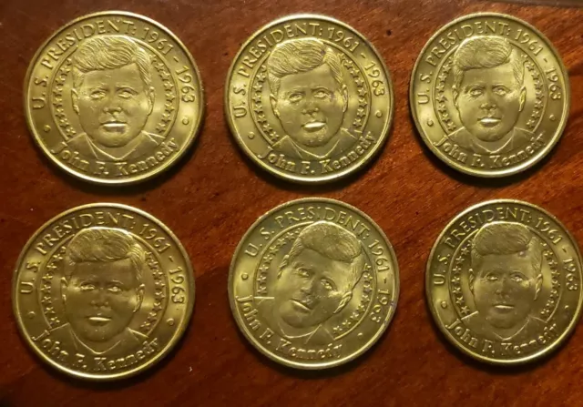 6 U.S. President 1961-1963 John F Kennedy- THE SUNOCO PRESIDENTIAL COINs