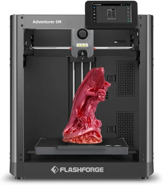 FLASHFORGE Adventurer 5M 3D Printer, 600Mm/S Max High-Speed 3D Printers with Aut