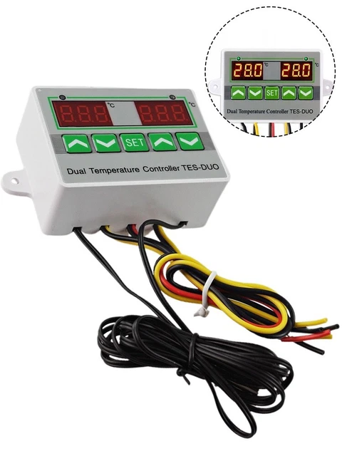 LCD Display-Digital Double Température Contrôle Double Sortie Du Thermostat 2