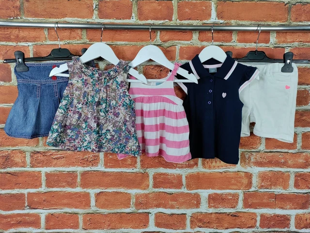 Baby Girls Bundle Age 12-18 Months Next Gap H&M Summer Tops Shorts Skirt 86Cm