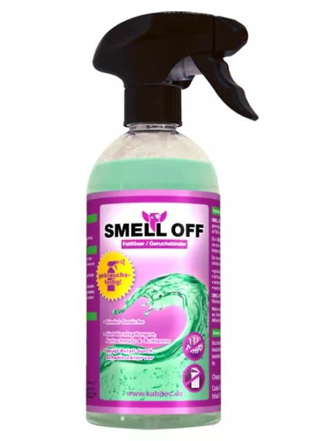 SMELL OFF Geruchsbinder Fettlöser 500 ml gebrauchsfertig Biotonnen-Reiniger