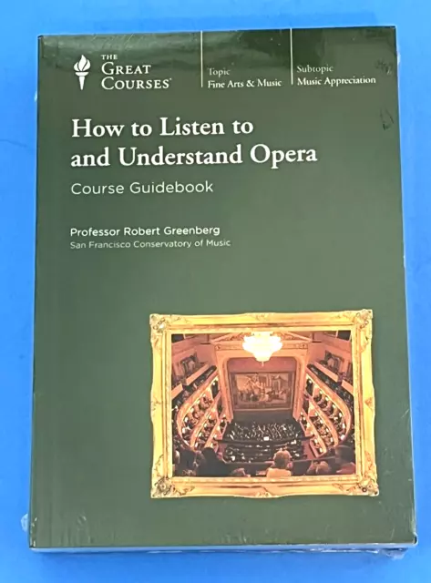 The Great Courses~How To Listen To And Understand Opera~DVDs & Guidebook Set~New