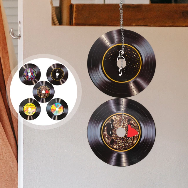 Discos de vinilo para decoración de discos de vinilo colgantes de pared discos antiguos decoración personalidad