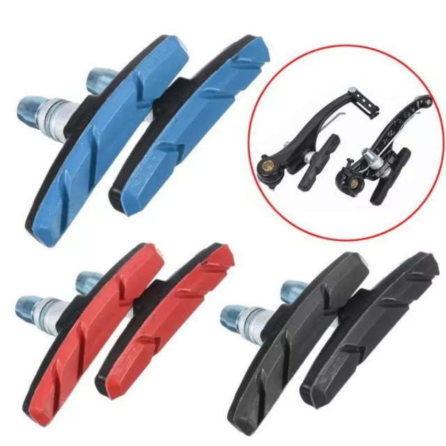 1Pair Rubber+Metal Bicycle Silent Brake Pads  Cycling Accessories