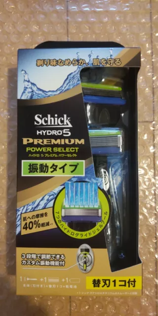 Schick HYDRO 5 Premium Power Select Shaving Razor for Men Holder & 1-Refill