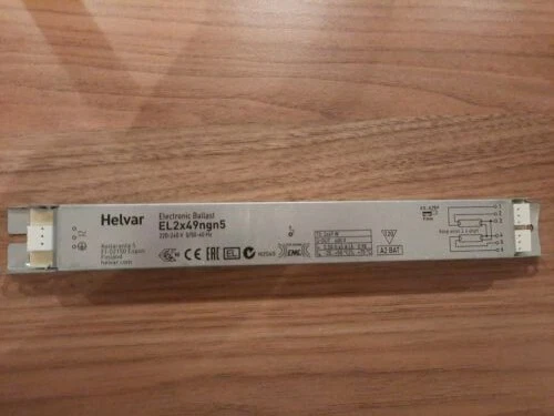Helvar EL2x55sc Alimentatore Elettronico Per Lampade Fluorescenti - 2x55W, 220-240V, EEI=A1