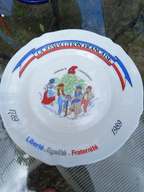 Lot De 6 Assiettes Révolution Française Arcopal - Verre Opale, Occasion TBE