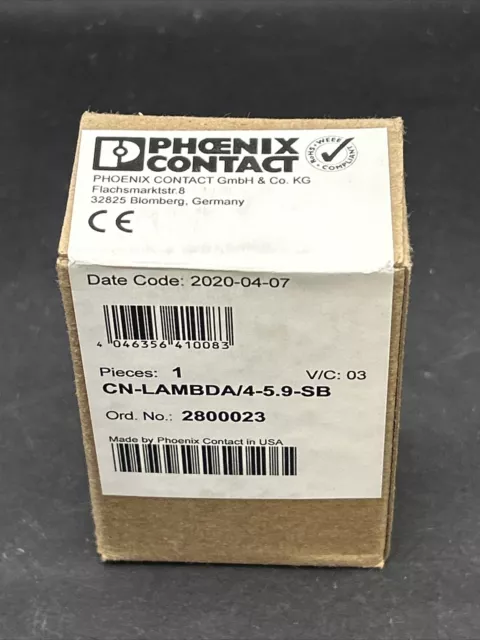 Phoenix Contact Cn-lambda / 4-5.9-sb Poussée Protection Device 2800023 Tout Neuf