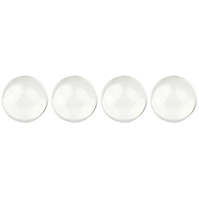 4 Pack Balles De Jonglage En Acrylique Boules D'ornement Claires Cristal