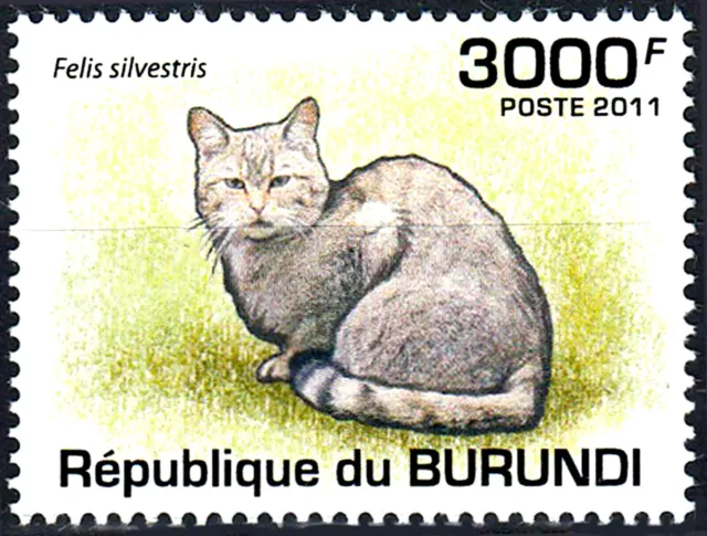 Burundi postfrisch MNH Wildkatze Katze Raubtier Wildtier Natur Tierwelt Fauna/58