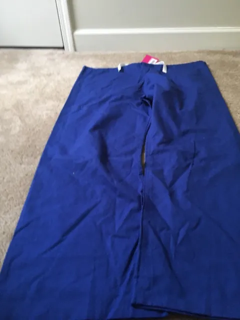 1 Pc Urbane Scrubs Adult Blue Scrub Pants Drawstring Nurse Medical Size Large