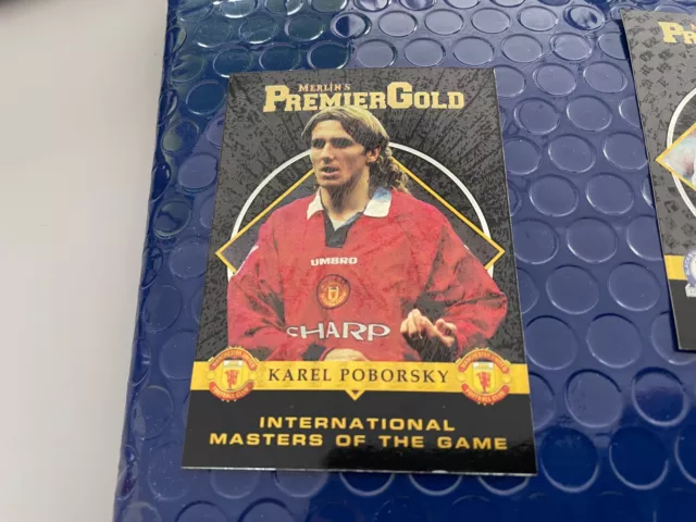 Merlin Premier Gold 1996/97  Manchester United Poborsky  M03   ***