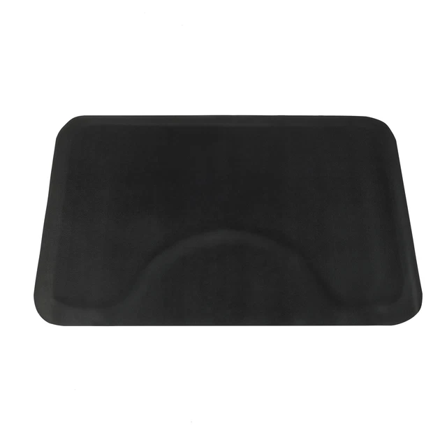 Anti-fatigue Salon Mat Black Square  Round 3'x4.5'x0.5