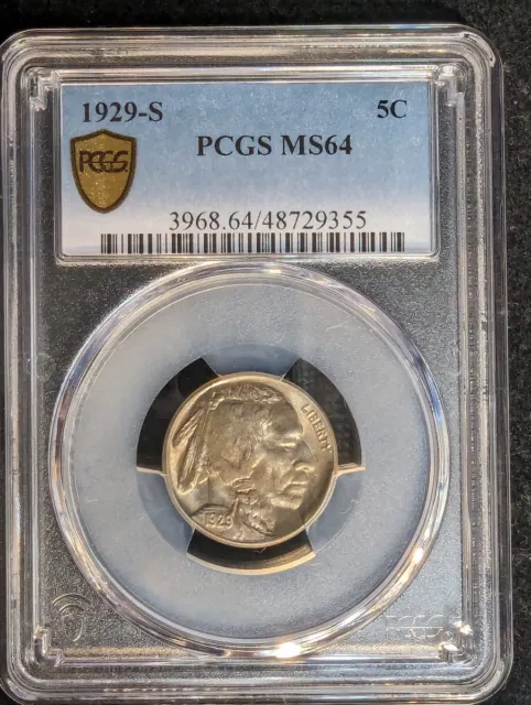 1929-S Buffalo 5C PCGS MS64 - 48729355