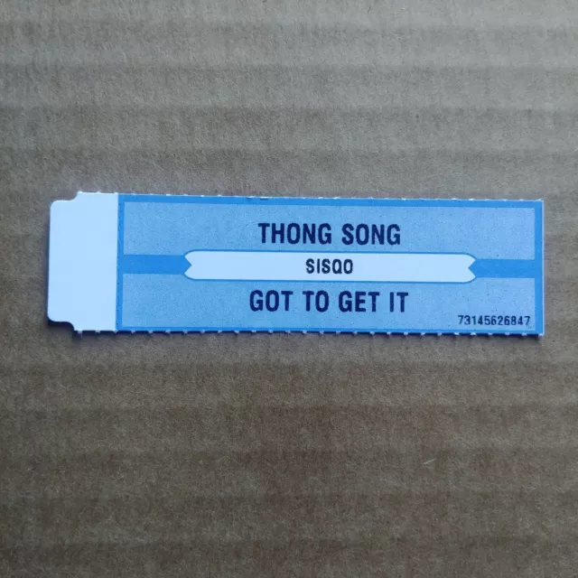 SISQO Thong Song/Got To Get It JUKEBOX STRIP Record 45 rpm 7"