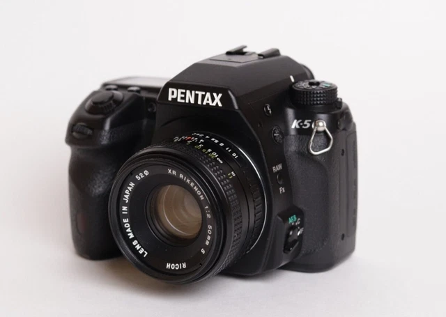 Pentax K-5 16.3MP Digital SLR Camera with Ricoh 50mm f2 Lens, Battery & Charger