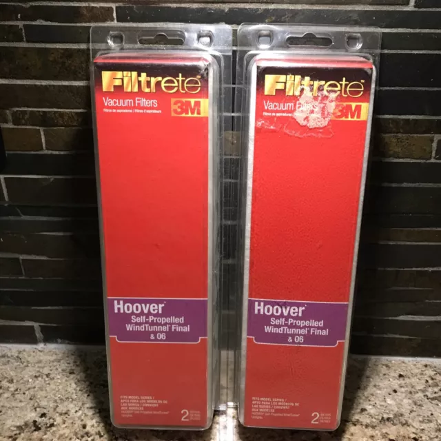 2-Pack 3M FILTRETE VACUUM FILTER - HOOVER Universal Final Filter 04 / 06