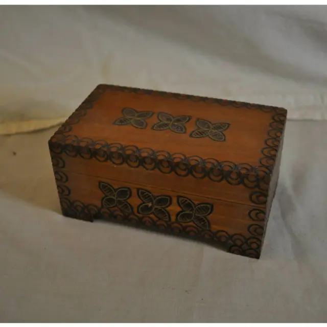 VTG Decorative Wood Box from Poland