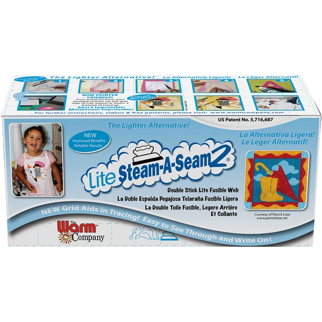 Warm Company Lite Steam-A-Seam 2 Fusible Web-12"X40yd 5440