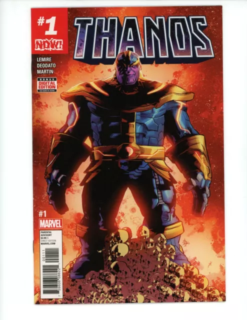 Thanos #1 2017 VF/NM Cover A Jeff Lemire Mike Deodato Comic book Marvel