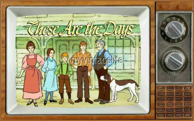 THESE ARE THE DAYS TV Fridge MAGNET 2" x 3" art SATURDAY MORNING CARTOONS
