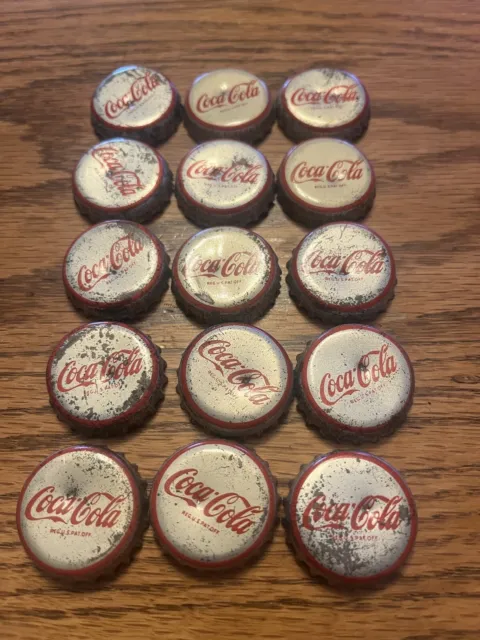 Vintage Coca Cola Bottle Caps Lot Of 15