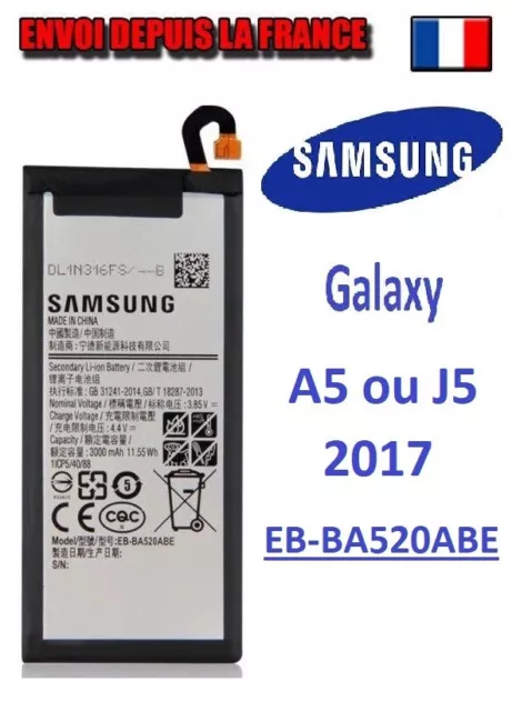 Batterie d'origine Samsung EB-BA520ABE A5 2017 / J5 2017 - 3000mAh