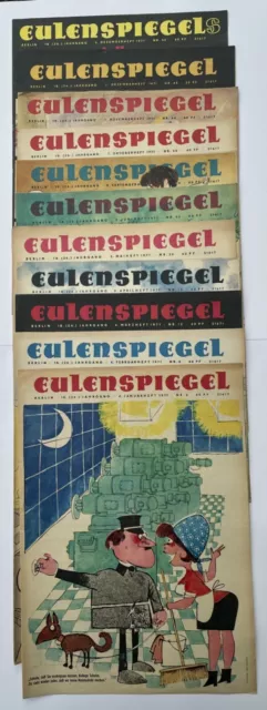 DDR Zeitschrift Satire Eulenspiegel 1971  11 Hefte
