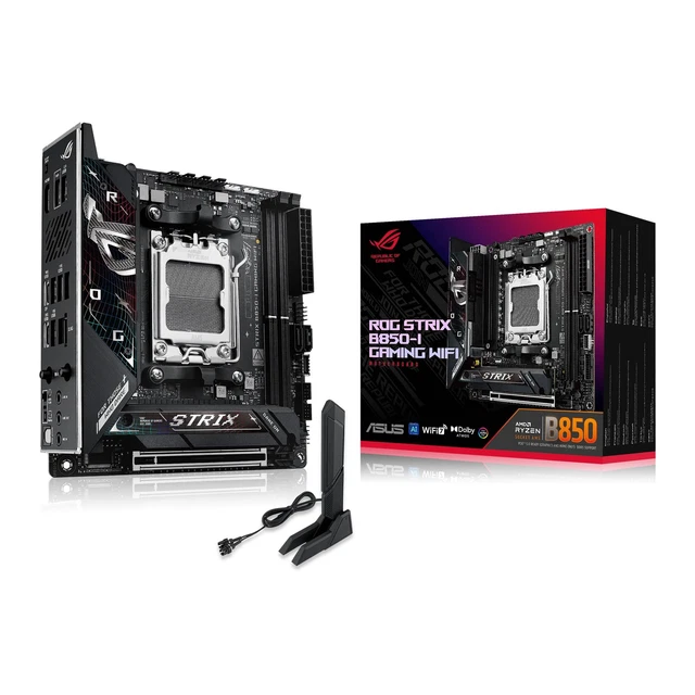 ASUS ROG STRIX B850-I Gaming WiFi AMD Mini-ITX motherboard, 10+2+1 ...