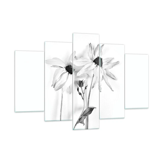 Impression sur Verre 120x50cm Tableaux Image Photo Fleurs Bouquet