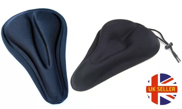 Gel Fahrrad Sitzbezug Sattel Extra Komfort Polsterung Weich Kissen Coutured