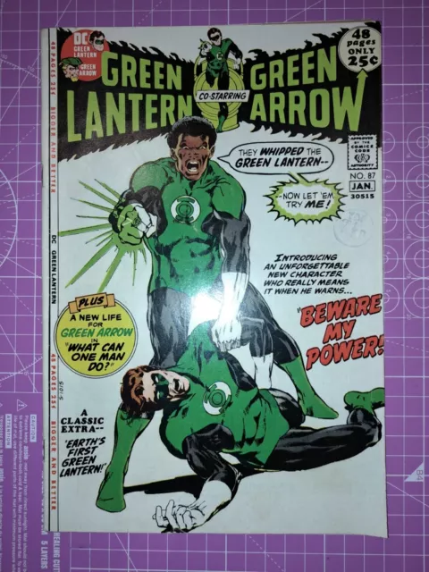 GREEN LANTERN GREEN ARROW #87 Neal Adams 1st John Stewart  DC New Slab CGC 7.5 2