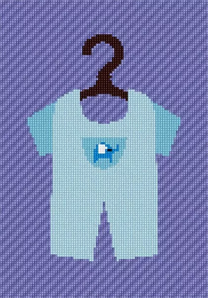 Baby Boy Outfit Needlepoint Kit or Canvas (For Baby/Nursery/Home/Kids)