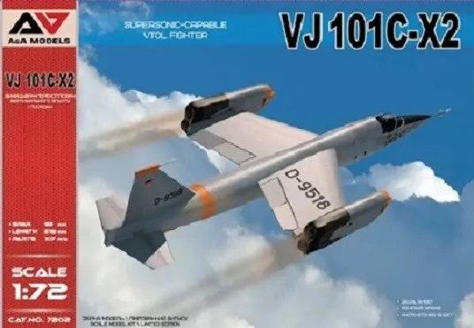 A&A Models 7202 1:72nd scale VJ 101C-X2 Supersonic Capable VTOL Fighter