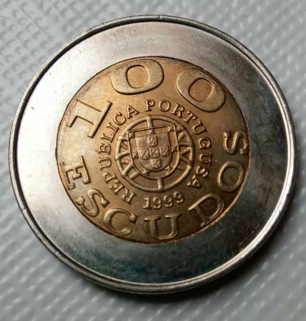 Moneda de 100 escudos de 1999 de Portugal. PORTUGUSA. Sin circular 2