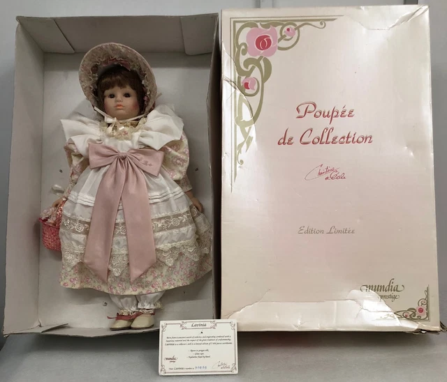 POUPEE DE COLLECTION Limited Edition Porcelain Doll LAVINIA Height