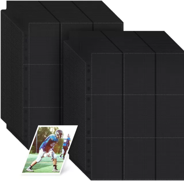 1800 Pockets Trading Card Binder Sleeves Double Sided Card Protectors Size Sport