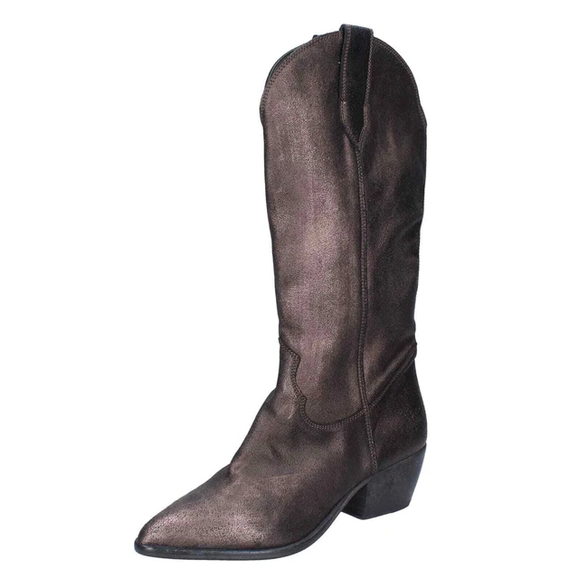 Chaussures Femme MOMA 37 Ue Bottes Bronze Cuir en Daim BD928-37