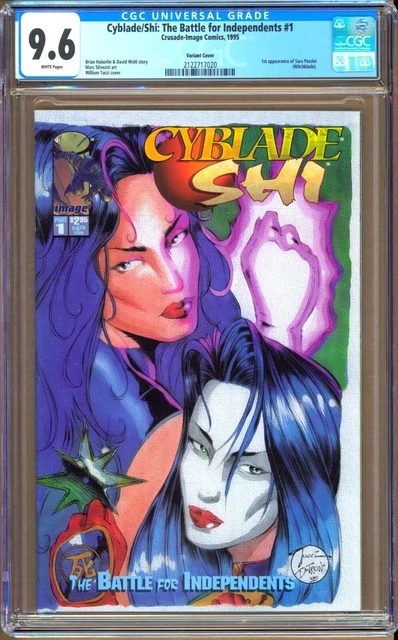 Cyblade/Shi: The Battle for Independents #1 (1995) CGC 9.6  White Pgs. Variant