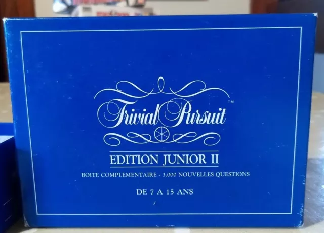 Recharge de cartes Trivial Pursuit édition Junior II Horn Abbot 1989 Parker