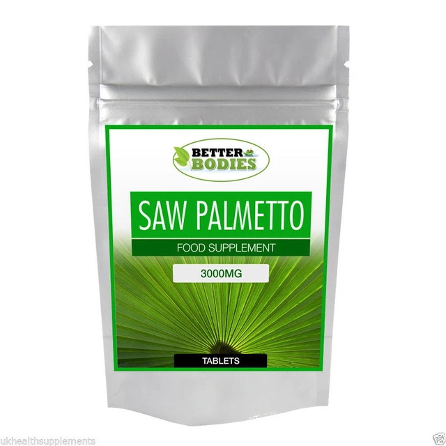 Saw Palmetto 3000mg Alto Forza Compresse Maschile Salute Crescita Capelli