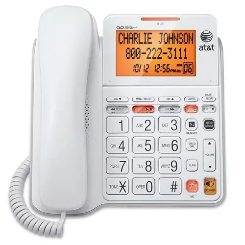NEW AT&T CL4940 Single Line Corded phone for Seniors with Answering Machine