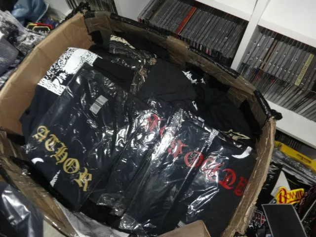 Metal Sammlung Lot Death Black Thrash Metal 66 PARTS Shirts Patch Slayer Mgla 57