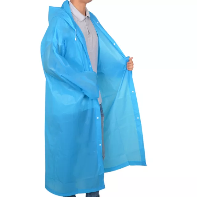 Men Women Unisex Raincoat Rain Jacket EVA Rain Coat Wind Waterproof Regular US